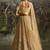 cream net embroidered lehenga choli with dupatta