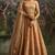 peach net embroidered lehenga choli with dupatta