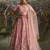 pink net embroidered lehenga choli with dupatta
