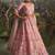 pink net embroidered lehenga choli with dupatta