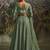 green net embroidered lehenga choli with dupatta
