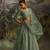 green net embroidered lehenga choli with dupatta
