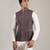 Grey plain velvet nehru jacket