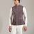 Grey plain velvet nehru jacket