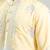 Yellow embroidered crepe kurta pajama