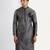 Grey embroidered cotton silk kurta pajama