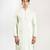 Green embroidered crepe kurta pajama