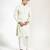 Green embroidered crepe kurta pajama