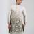 Grey Ombre embroidered crepe kurta pajama