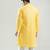 Yellow embroidered cotton silk kurta pajama
