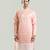Pink embroidered crepe kurta pajama