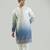 Blue Ombre embroidered silk kurta pajama