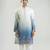 Blue Ombre embroidered silk kurta pajama