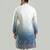 Blue Ombre embroidered silk kurta pajama