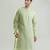 Green embroidered silk kurta pajama