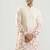 White embroidered cotton silk kurta pajama