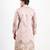 Pink embroidered silk kurta pajama