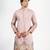 Pink embroidered silk kurta pajama