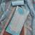 Sky-blue embroidered cotton silk semi stitched churidar dress-materials