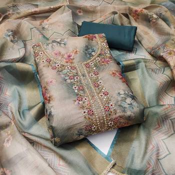 Multicolor hand embroidery viscose churidar dress-materials 1