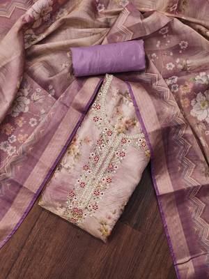 Multicolor hand embroidery viscose churidar dress-materials 4