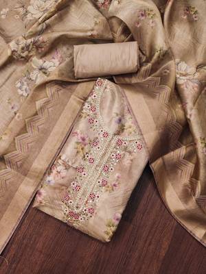 Multicolor hand embroidery viscose churidar dress-materials 4