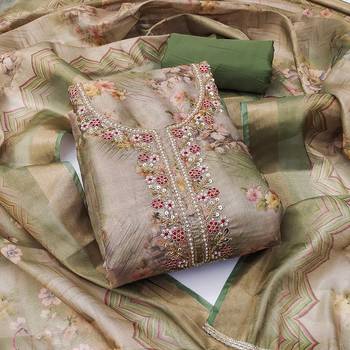 Multicolor hand embroidery viscose churidar dress-materials 1