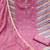 Pink embroidered chanderi semi stitched churidar dress-materials
