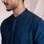 Blue embroidered silk kurta pajama