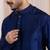 Blue embroidered silk kurta pajama