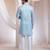 Blue embroidered chanderi kurta pajama
