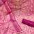 Pink hand embroidery cotton silk semi stitched churidar dress-materials