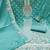 Sea-green sequins georgette semi stitched churidar dress-materials
