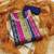 Multicolor hand embroidery jacquard semi stitched churidar dress-materials
