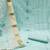 Sea-green embroidered cotton silk semi stitched churidar dress-materials