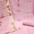 Pink embroidered cotton silk semi stitched churidar dress-materials