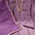 Purple embroidered viscose semi stitched churidar dress-materials