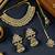Antique gold plated kundan patwa necklace maang tikka set