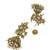 Antique gold plated kundan patwa necklace maang tikka set