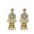 Antique gold plated kundan bridal necklace maang tikka set