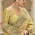 Silk blend silk saree in light yellow with rich meenakari zari weaving