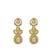 Gold plated kundan polki necklace maang tikka set