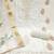White embroidered cotton silk semi stitched churidar dress-materials