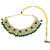 Gold plated green kundan bridal choker set