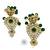 Gold plated green kundan bridal choker set