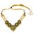 Gold plated green enamel kundan bridal choker maang tikka set