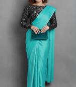 BOLLYWOOD STYLE DESIGNER SATIN SILK SAREE PARTY WEAR SAREE EXCLUSIVE SAREE WITH SEQUENCE WORK SAREE AND BLOUSE