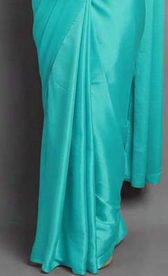 BOLLYWOOD STYLE DESIGNER SATIN SILK SAREE PARTY WEAR SAREE EXCLUSIVE SAREE WITH SEQUENCE WORK SAREE AND BLOUSE 2