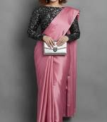 BOLLYWOOD STYLE DESIGNER SATIN ART SILK SAREE PARTY WEAR SAREE EXCLUSIVE SAREE WITH BLOUSE