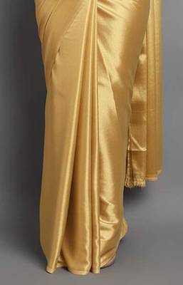 BOLLYWOOD STYLE DESIGNER SATIN ART SILK SAREE PARTY WEAR SAREE EXCLUSIVE SAREE WITH BLOUSE 2
